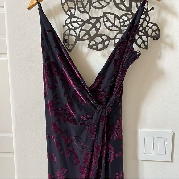 Arianna By Rachel Kaye Vintage Velvet Floral Fairy Whimsigoth Grunge 90s Dress - Picture 10 of 15